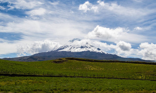 Scenic view of landscape against sky