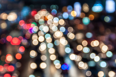 Defocused image of lights at night