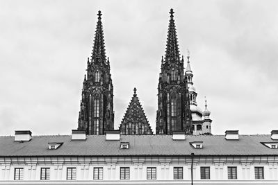Low angle view of buildings against sky