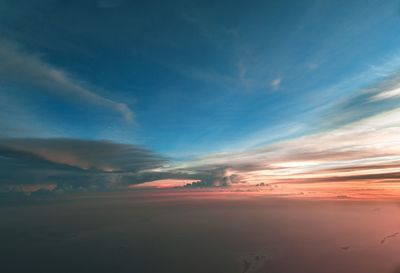 Scenic view of cloudscape during sunset