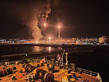 Panoramic view on an industrial zone 