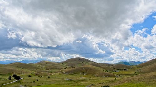 Panoramic view of landscape against sky