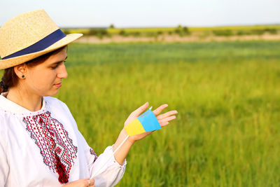 Young woman using mobile phone