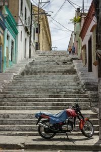 Alley parked in front of building