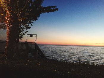 Scenic shot of calm sea against sky