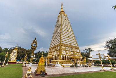 Pagoda at phrathat nong bua temple in ubon ratchathani, thailand