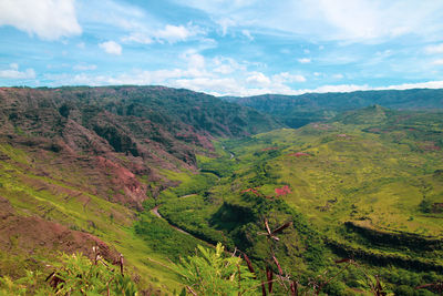 Scenic view of landscape against sky