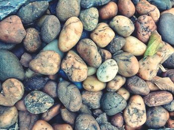 Full frame shot of pebbles