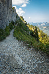 Scenic view of mountain against sky