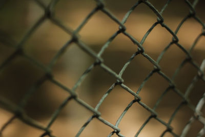 Detail shot of chainlink fence