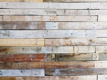 Full frame shot of weathered wooden wall