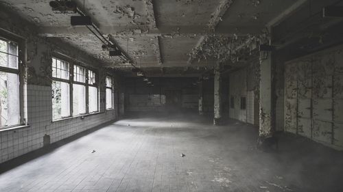 Empty corridor of building