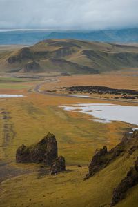 Scenic view of landscape against sky