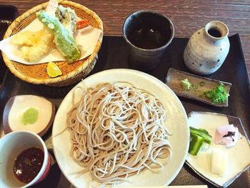 Close-up of food served in plate