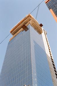 Low angle view of building against clear sky