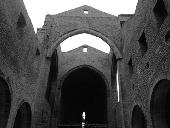 Low angle view of old building