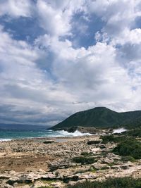 Scenic view of sea against sky