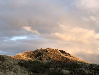 Scenic view of rocky mountain against sky