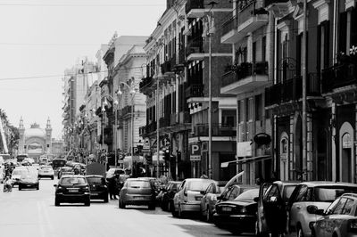 City street with buildings in background