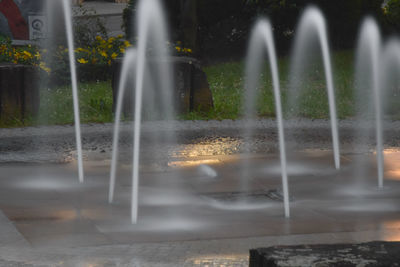 Blurred motion of water