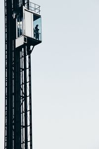 Low angle view of built structure against clear sky