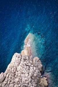 Rock formations in sea