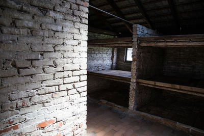 Interior of abandoned building