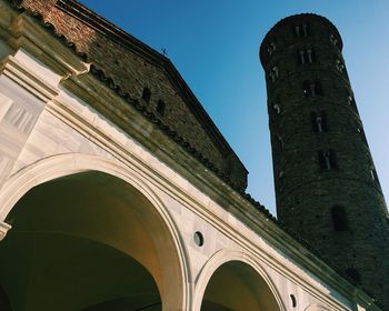 Low angle view of historic building