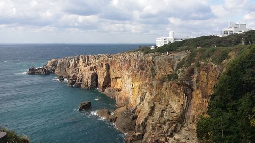 Panoramic view of sea against sky