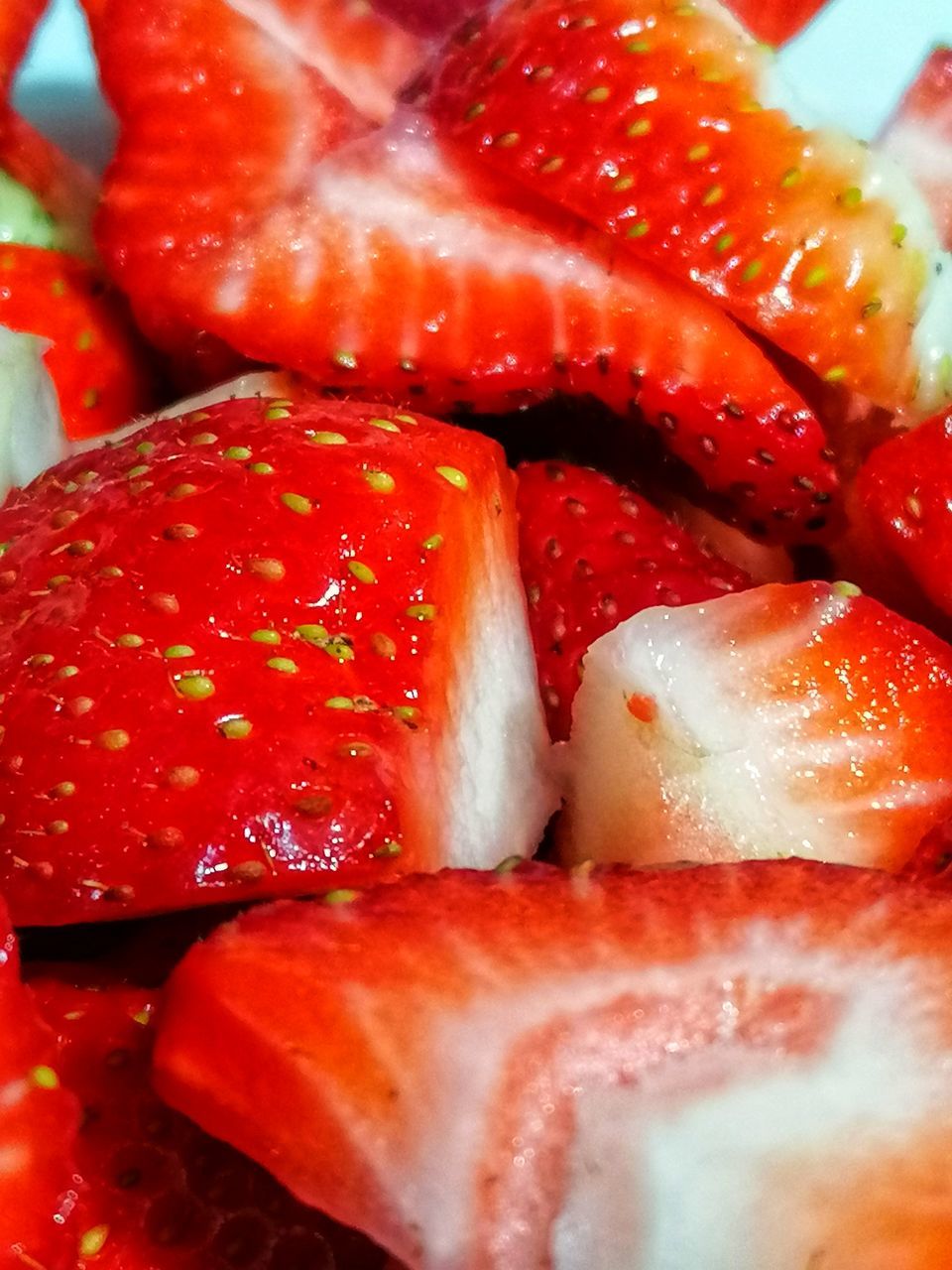 food and drink, food, healthy eating, freshness, strawberry, wellbeing, fruit, red, berry, close-up, plant, no people, produce, indoors, slice, still life, juicy, dessert, dish