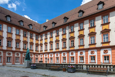 Building against sky in city