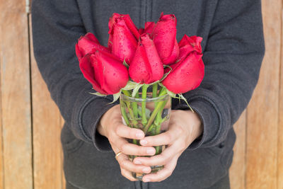 Close-up of red roses