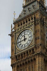 Low angle view of clock tower