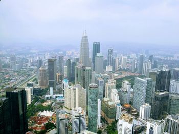 Aerial view of buildings in city