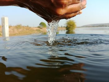 Close-up of splashing water