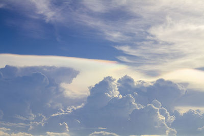 Low angle view of clouds in sky