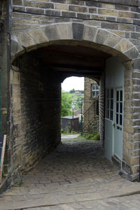 Entrance of old building