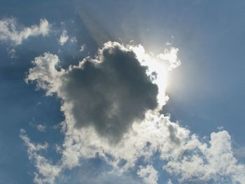 Low angle view of cloudy sky