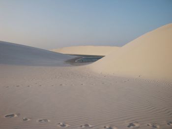 Scenic view of desert against sky