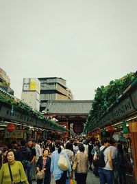 People in city