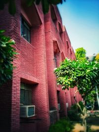 Low angle view of building against sky