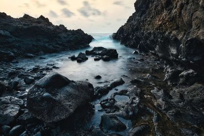 Scenic view of sea against sky