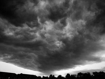 Low angle view of cloudy sky