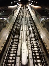 Railroad station platform