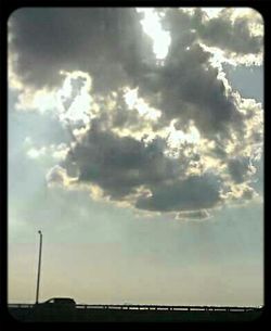 Low angle view of cloudy sky