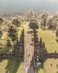 View of old town against sky