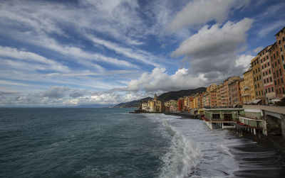 Panoramic view of sea against sky