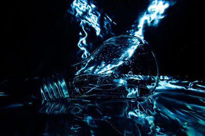 Close-up of bubbles in water