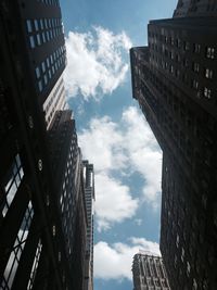 Low angle view of buildings against sky