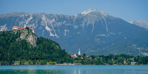 Scenic view of mountain against sky